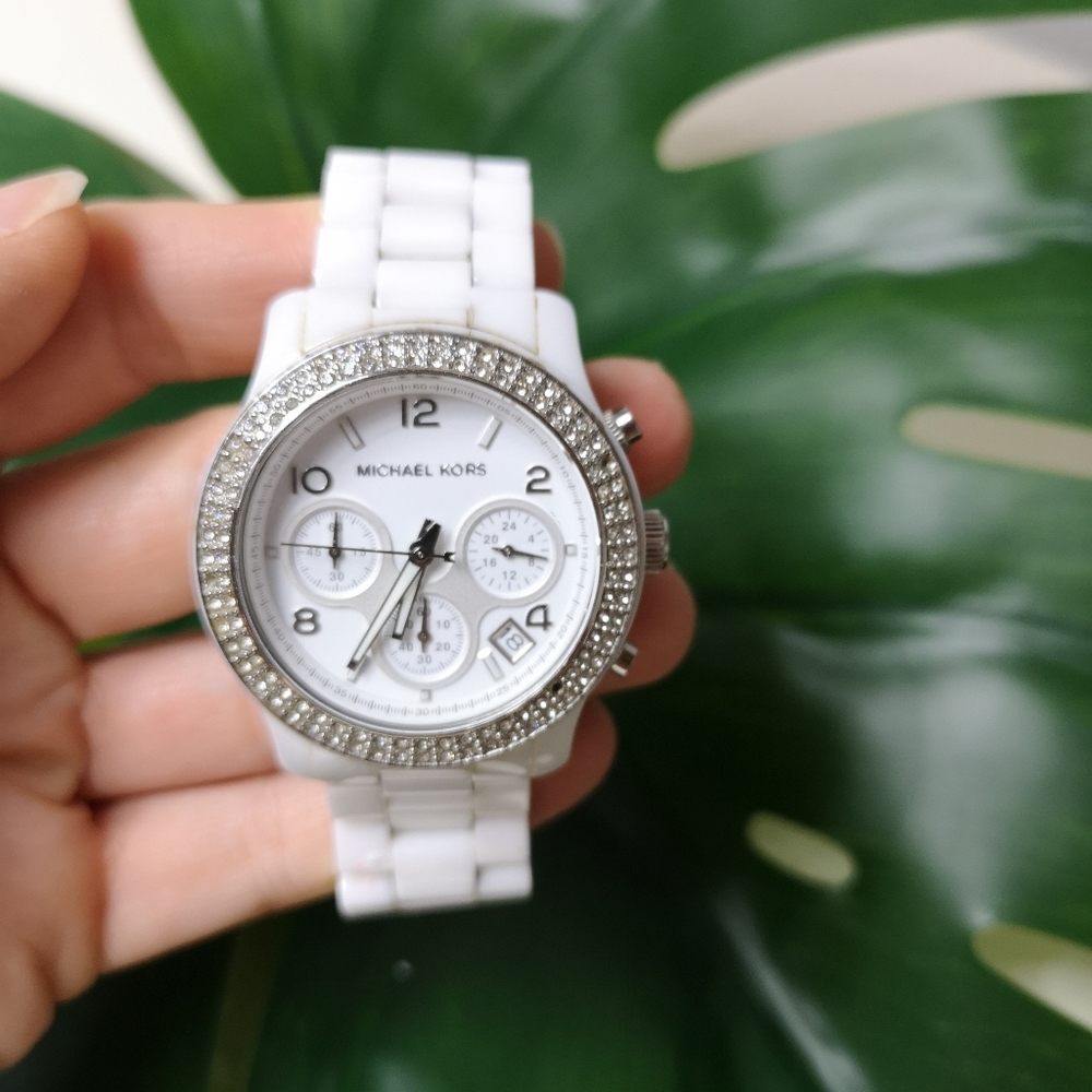 Michael kors acrylic white watch